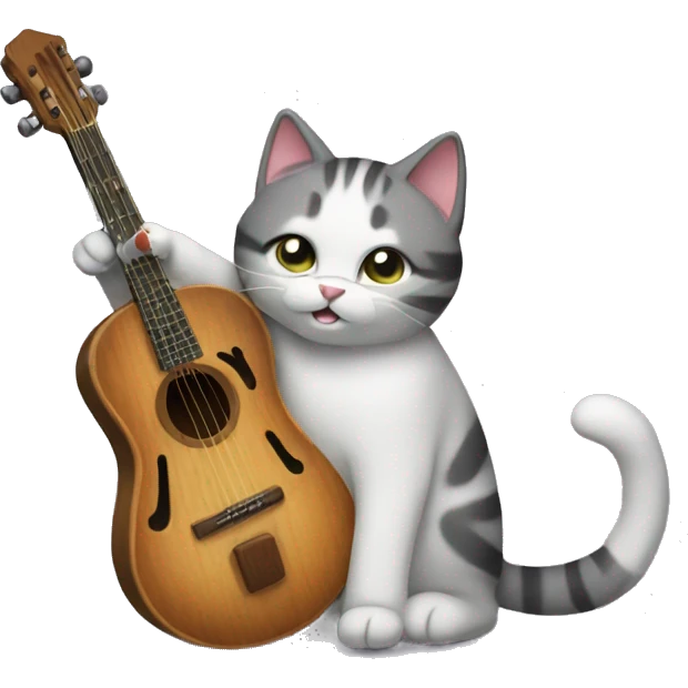 Healing music cat emoji