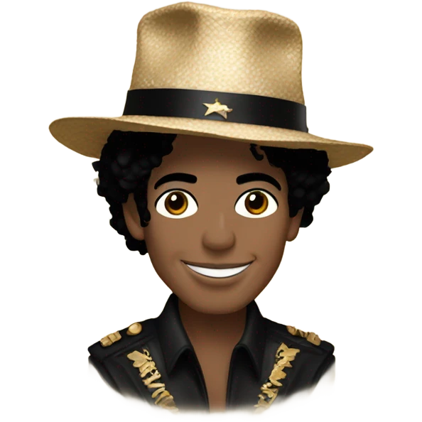 Michael Jackson wearing a gutra and eqal  emoji