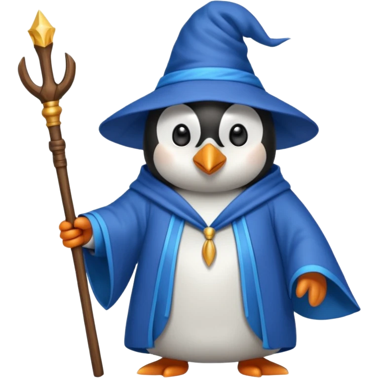 Penguin Wizard emoji