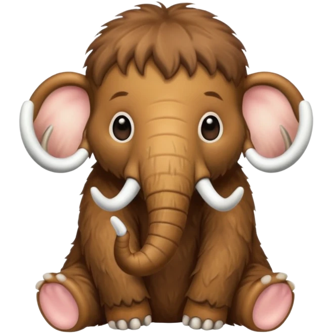 baby mammoth emoji
