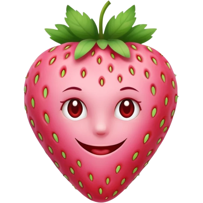 Pentagram light pink strawberry  emoji
