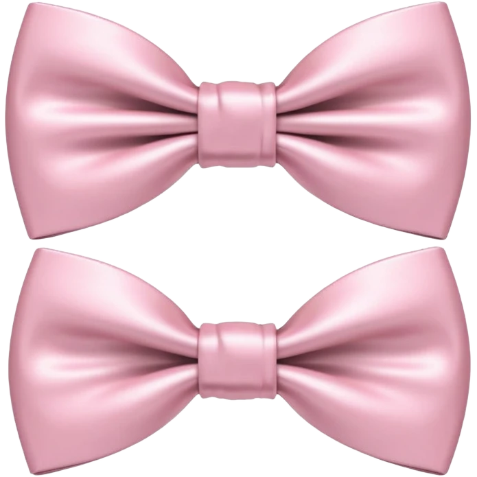 pale pink bow ties that shine emoji