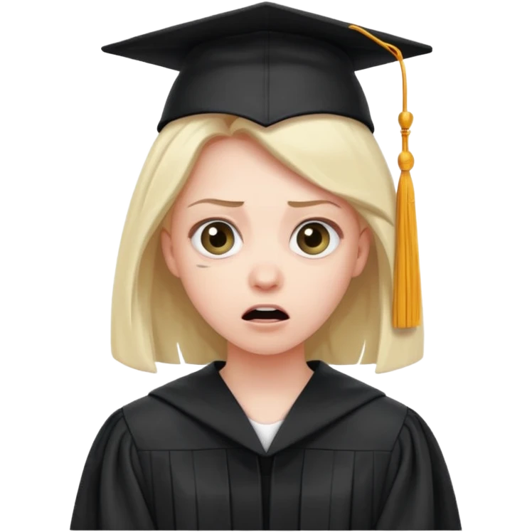 terrifying graduation emoji