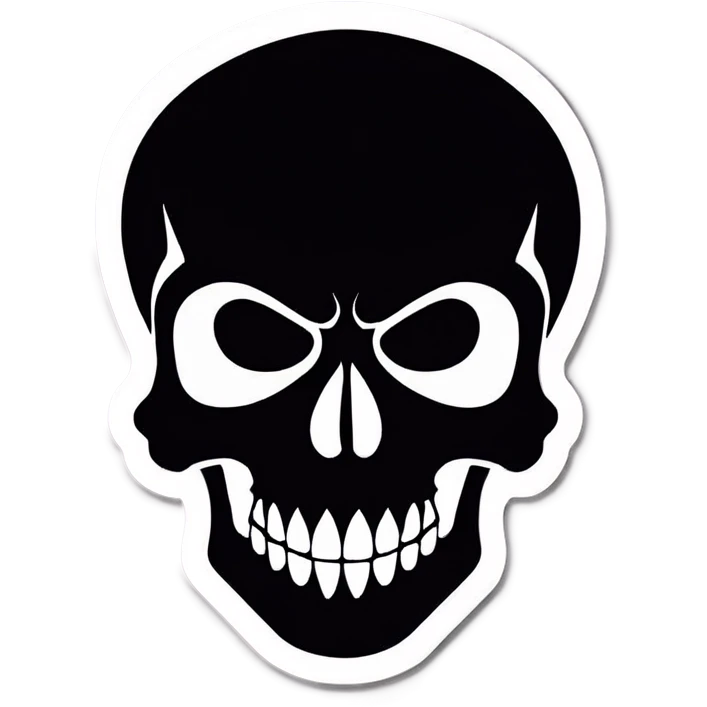 Black skull emoji