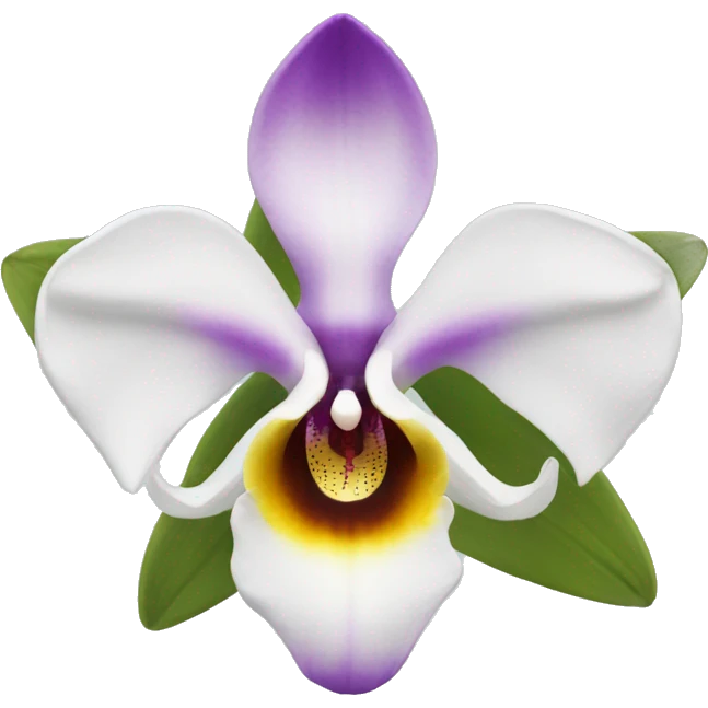 Orquídea blanca  emoji