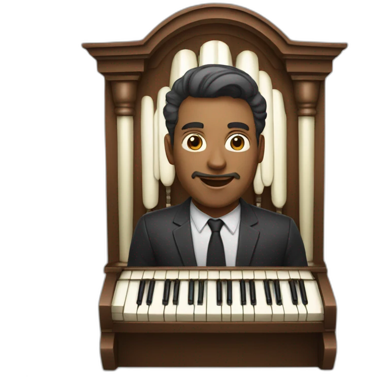 man playing an organ emoji