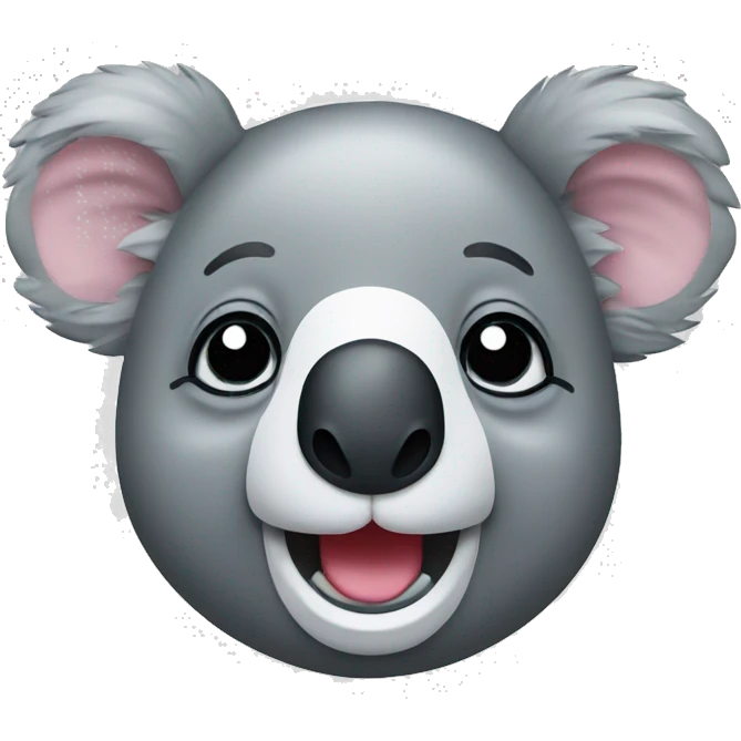 happy koala head emoji