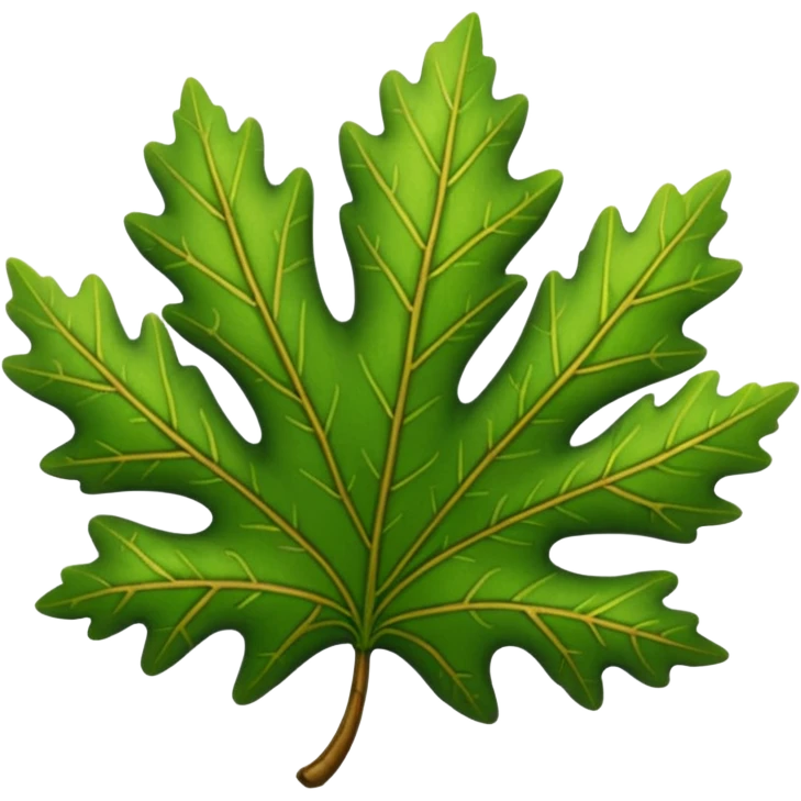 oak leaf emoji