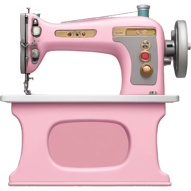 Sewing machine pink details emoji