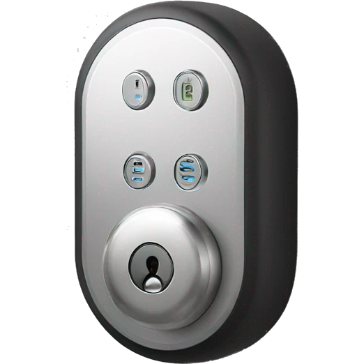 smart lock with code panel emoji