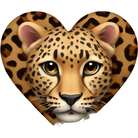 heart with leopard  emoji