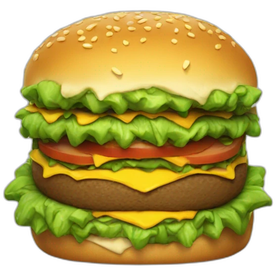 Hulk eat burger emoji