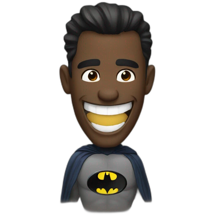 Batman laughing emoji