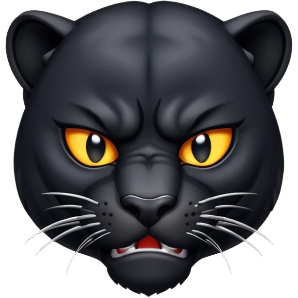 angry panther animal emoji
