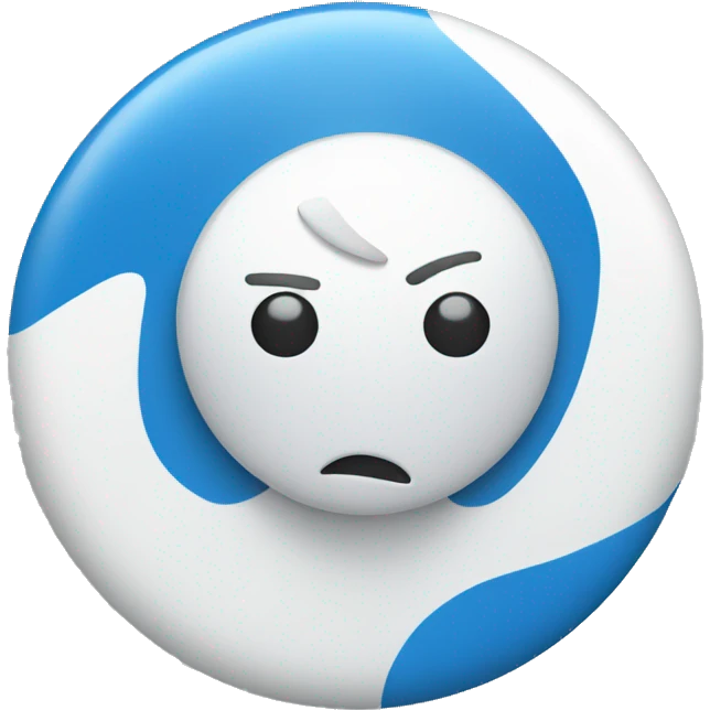 White tick in a blue circle emoji