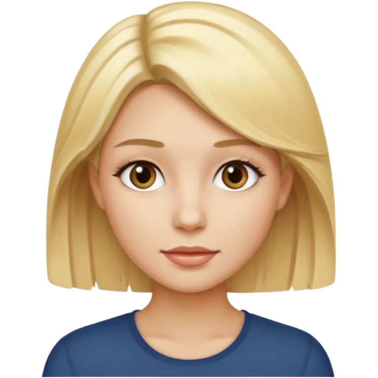 and only blonde highlights emoji