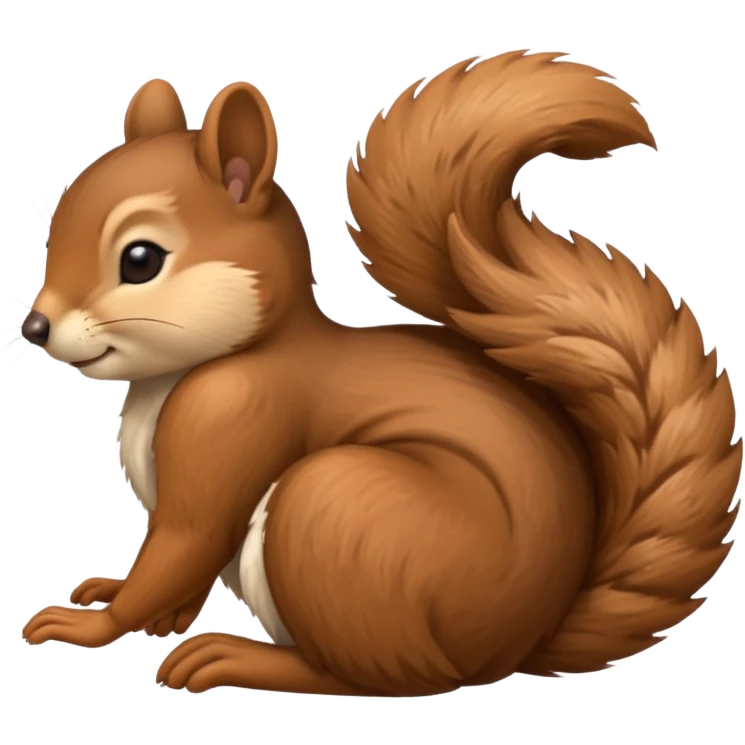Sleeping squirrel emoji