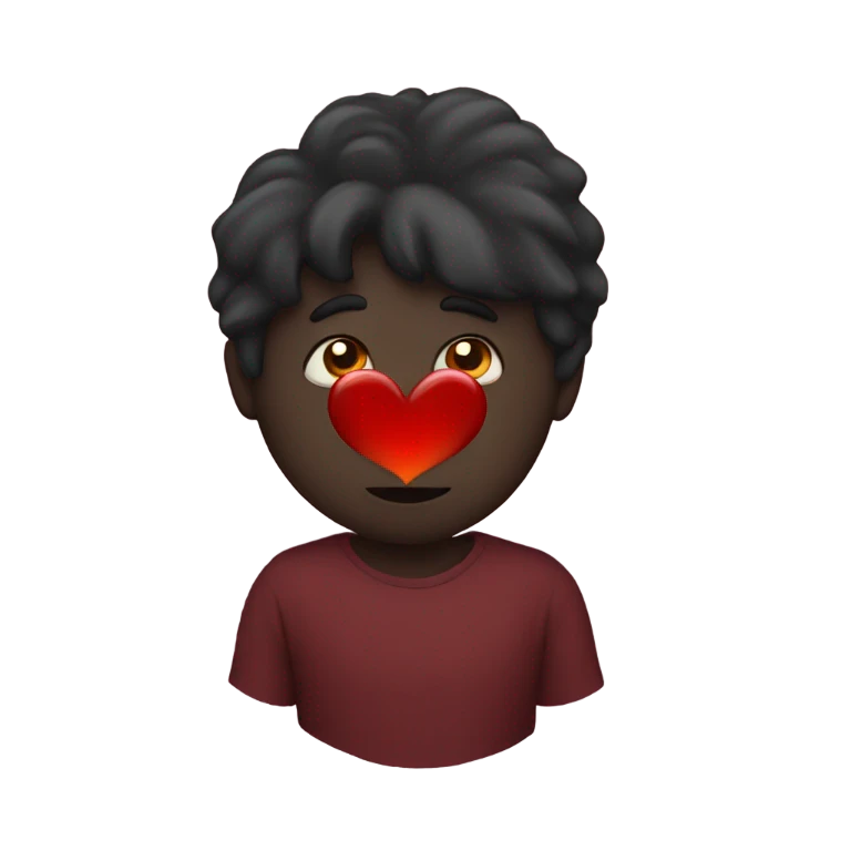 Dark red heart emoji