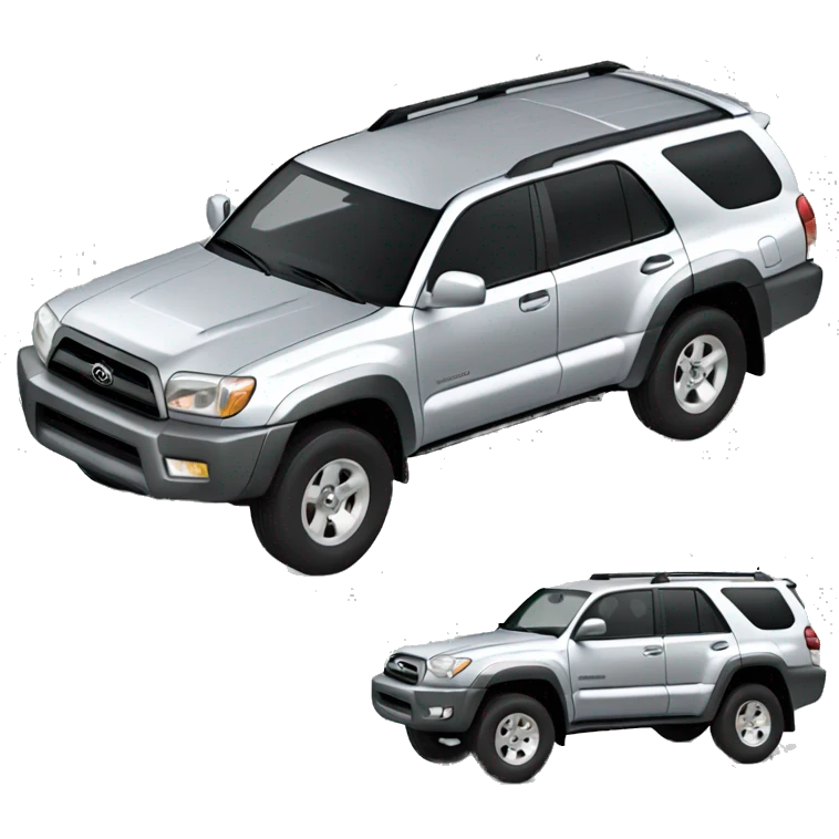 Toyota 4Runner 2004 silver emoji