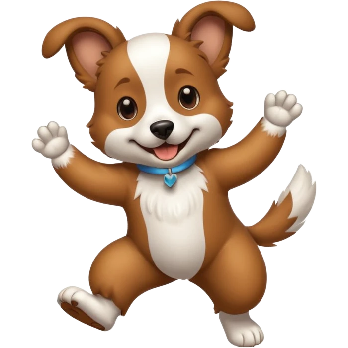dancing dog or puppy emoji