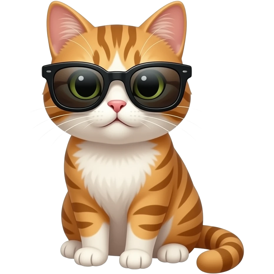Cat wearing sunglasses emoji