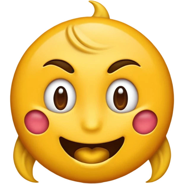 Un emoji qui se moque en tirant la langue avec plein de nœuds autour de la tête emoji