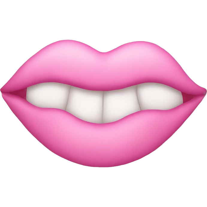 “A pink kiss mark emoji, similar to 💋, but in a soft pink shade.” emoji