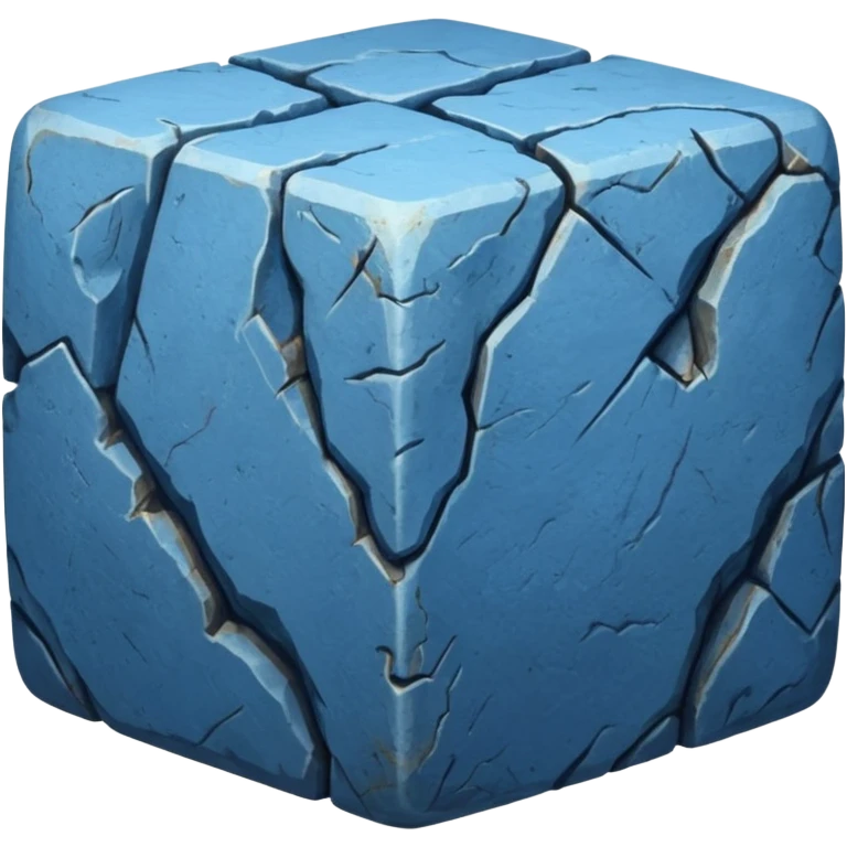 american-blue-intricate-stone-age-rocky-cube-shaped emoji