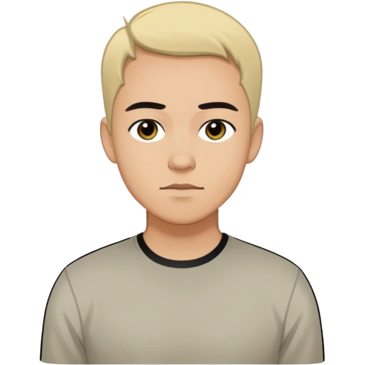 Create a stylized illustration of this person using the previously referenced comic style. Bold black outlines, flat colors, graphic novel look, neutral standing pose, consistent face proportions. emoji