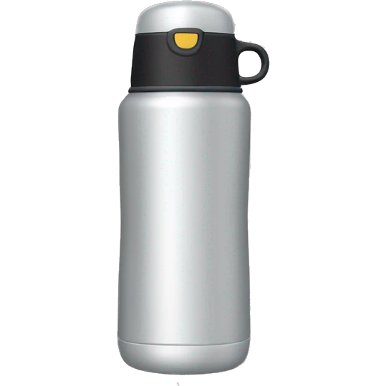 Create a minimalist thermos emoji featuring the Bobber brand. emoji