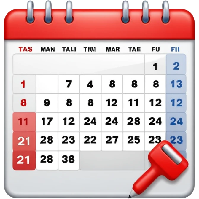 Calendar 🗓️ emoji