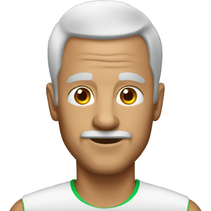 65yo man tennis balding  emoji