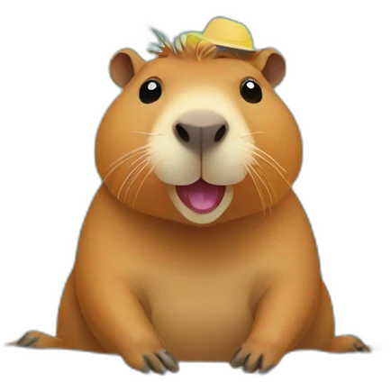 capybara on vacation emoji