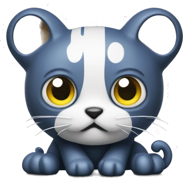 Github octocat with a big focused ey emoji