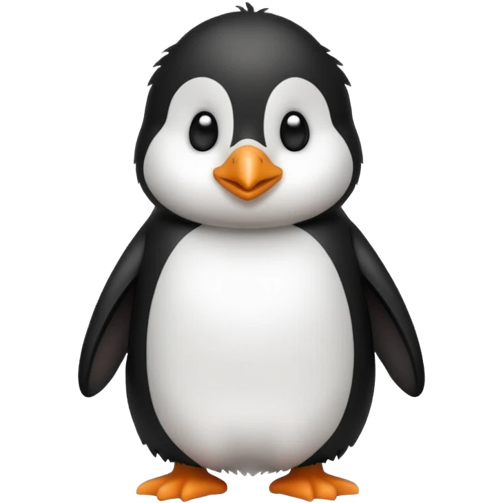 A penguin and a dog mixed together emoji