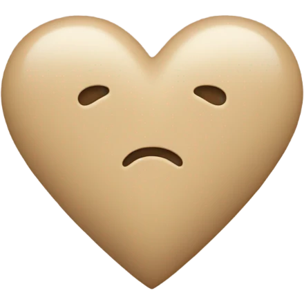 corazón beige emoji