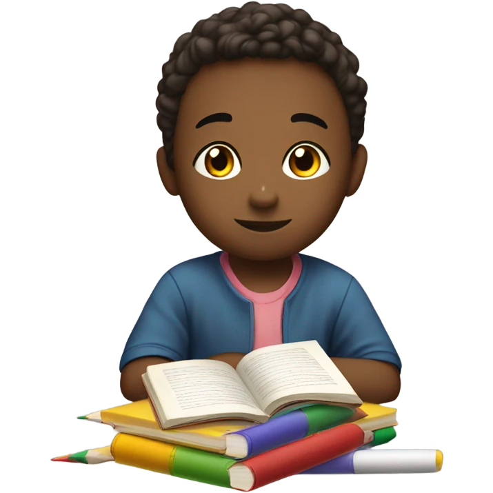 kid learning emoji
