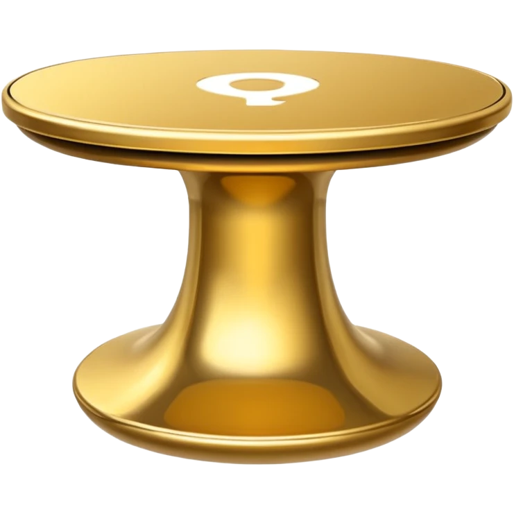gold futuristic table emoji