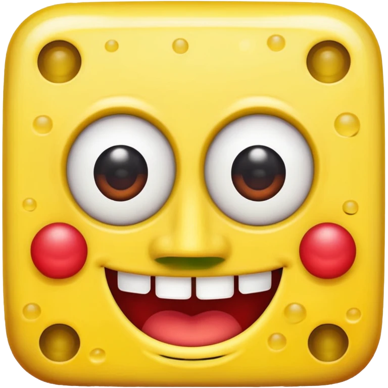 I want SpongeBob in red only  emoji