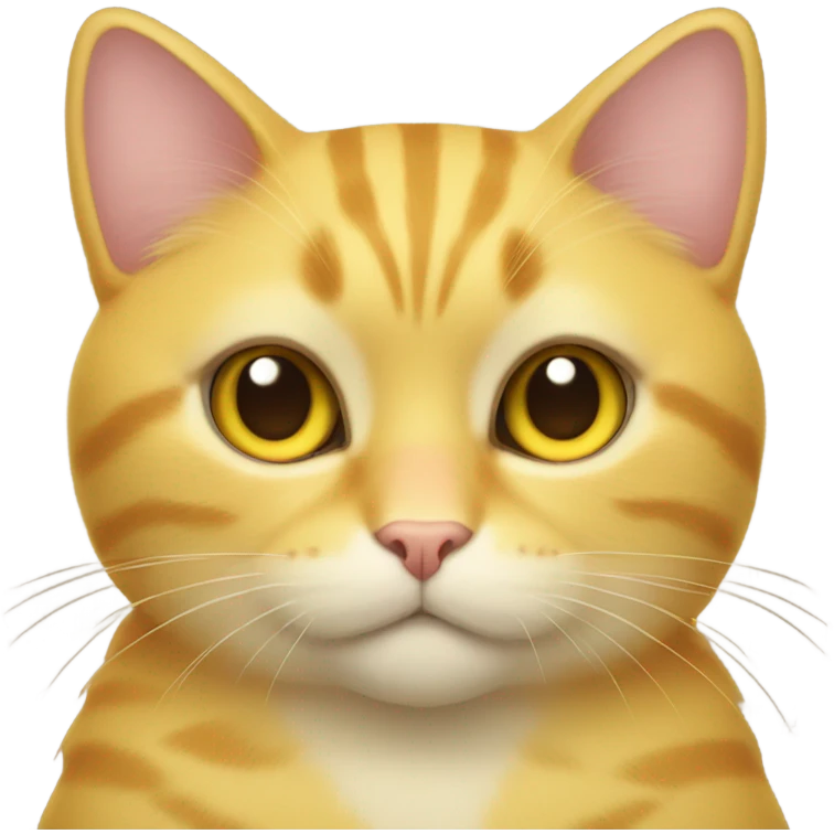 yellow cat with heart eyes emoji