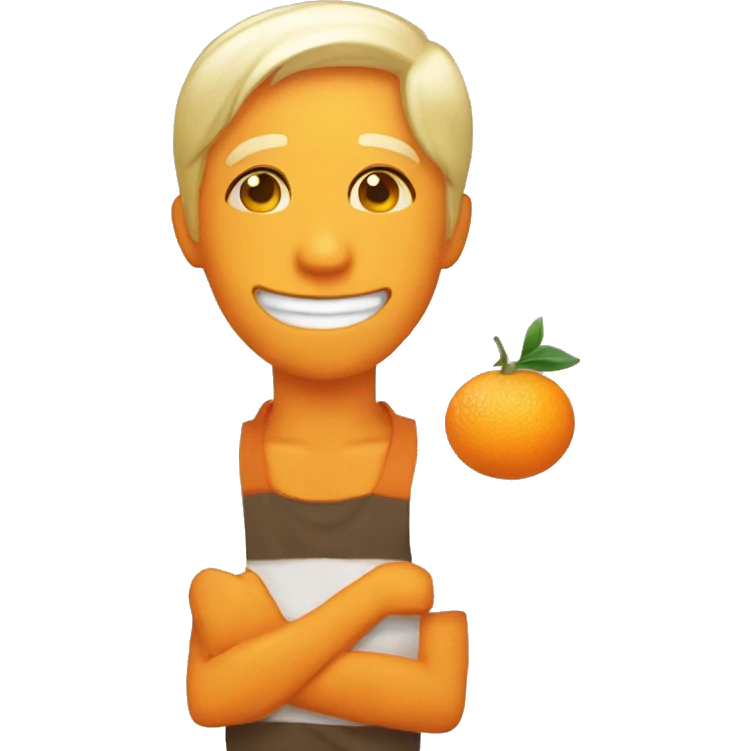 an orange color emoji to use in discord exprssing the feeling of have a nice dayligh emoji