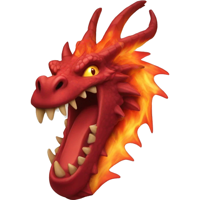 red Flame Dragon emoji