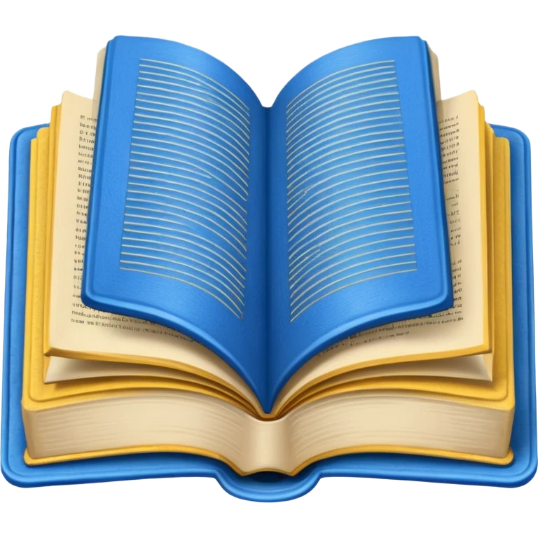 livro azul aberto emoji