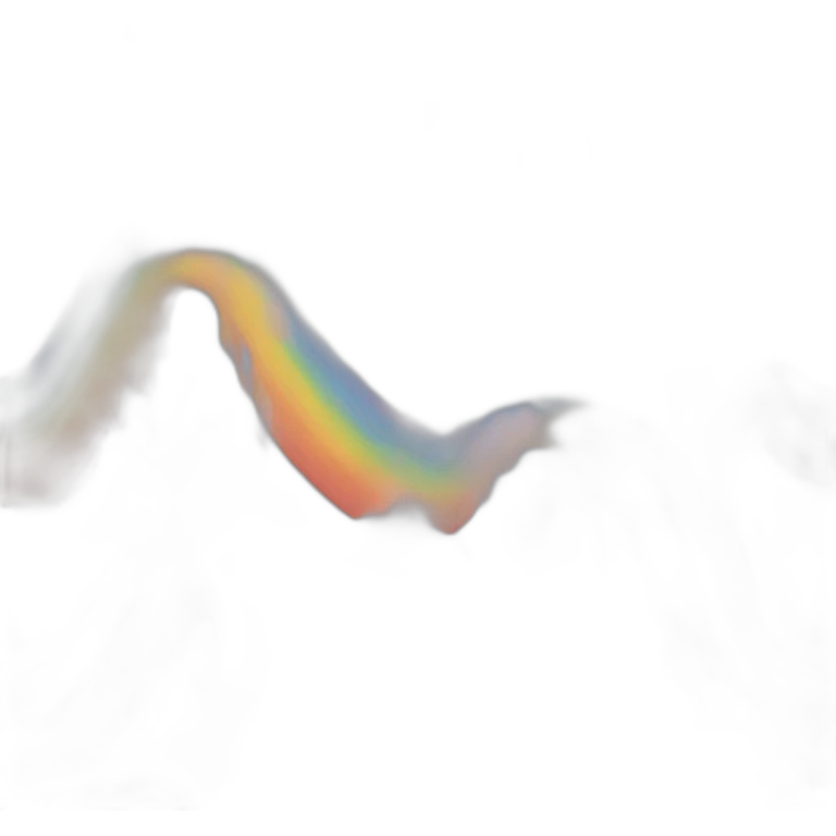 Sad rainbow emoji