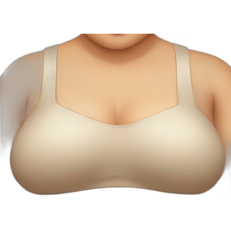 big, round, soft human female chest sideways emoji