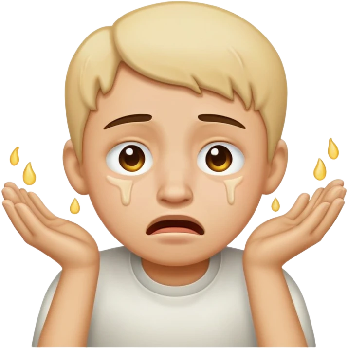 Cry because i m hungry emoji