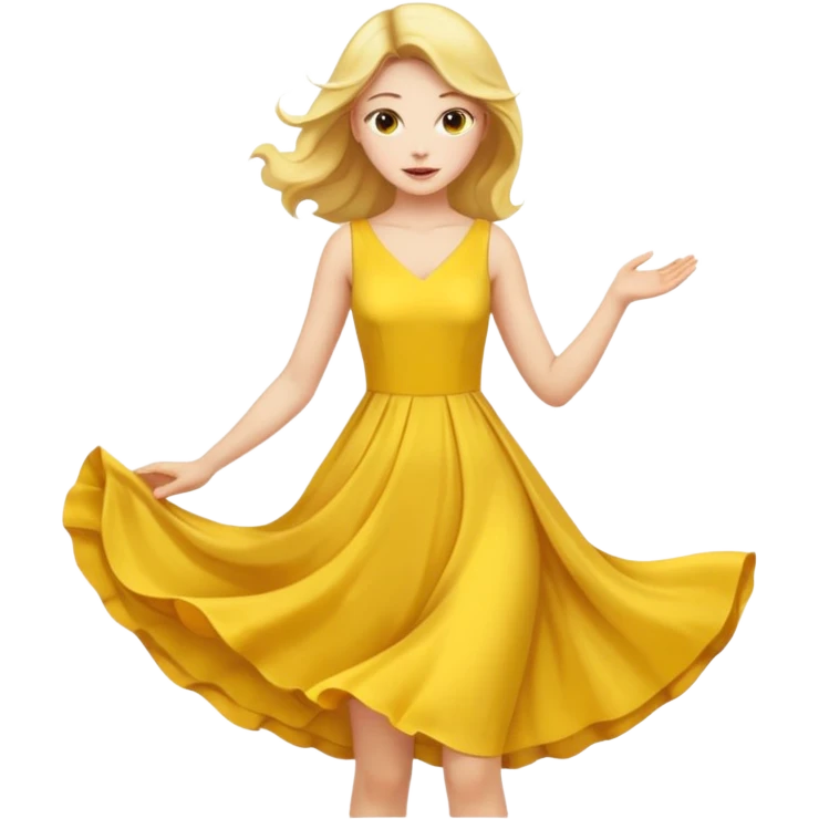 yellow dress emoji