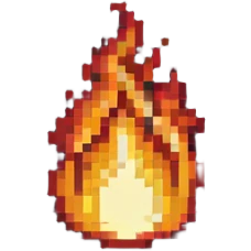 long horizontal fire flame emoji