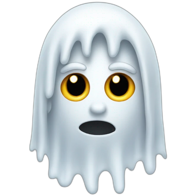 Ghost with hair  emoji