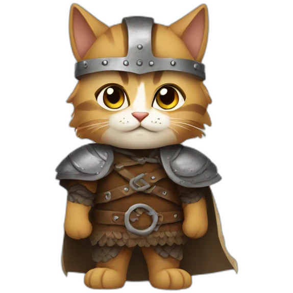 a cat in a viking costume emoji